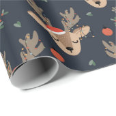 Rendier Kerst Inpakpapier (Rol Hoek)