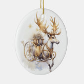 Rendier Kerst Keramisch Ornament (Rechts)