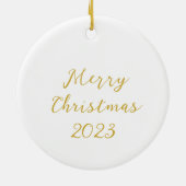 Rendier Kerst Keramisch Ornament (Achterkant)