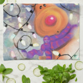 Rendier Kerst Keuken Handdoek (Gevouwen)