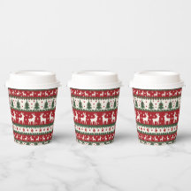 Rendier Kerst Papieren Beker
