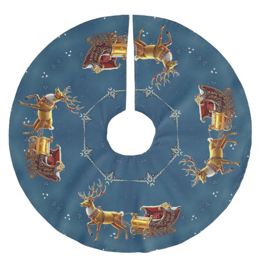 Rendier Kerst slee Kerstboom rok (Voorkant)