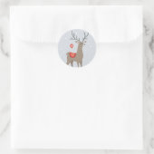 Rendier Kerst stickers (Tas)