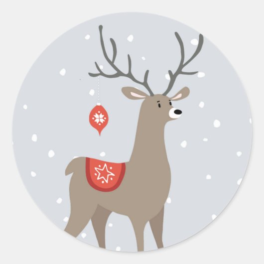 Rendier Kerst stickers (Voorkant)