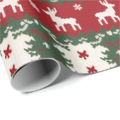 Rendier Kerst Wrap Cadeaupapier (Rol Hoek)