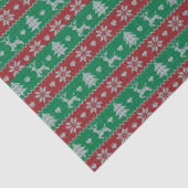 Rendier Kerstbomen Harten Groene Kerst Tissuepapier (Detail)