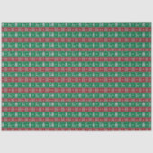 Rendier Kerstbomen Harten Groene Kerst Tissuepapier (Voorkant)