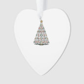 Rendier Kerstboom Vintage Gravure Shirt_1 Ornament (voorkant)