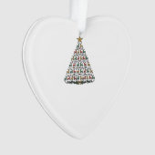 Rendier Kerstboom Vintage Gravure Shirt_1 Ornament (voorkant)