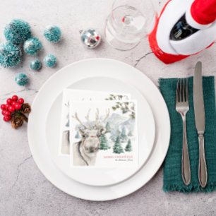 Rendier & Kerstboomgaard   Prettig Kerstfeest Servet