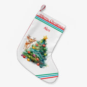 RENDIER/KERSTBOOMKOUS KLEINE KERSTSOK (Voorkant (Hangend))