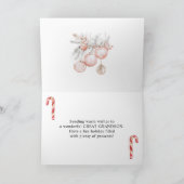 Rendier Kerstcadeaus Oud-achterkleinzoon Feestdagen Kaart (Binnen)