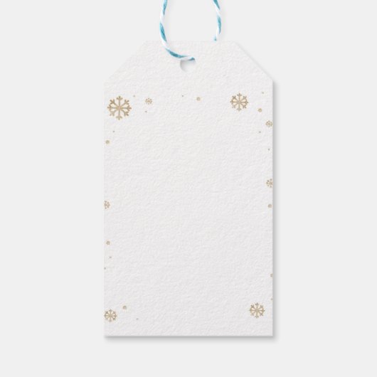 Rendier Kerstdag Dank u Cadeau Label Cadeaulabel (Achterkant)