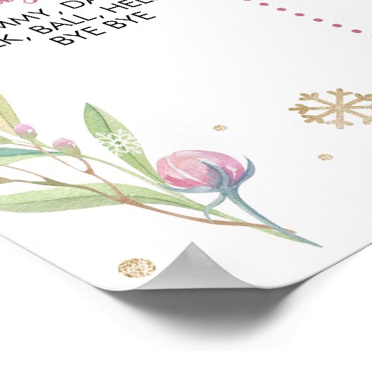 Rendier Kerstfeest Milestone Poster (Hoek)