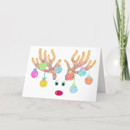 Rendier Kerstkaart Feestdagen Kaart