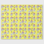 Rendier Kerstman Elf inpakpapier (Vlak)