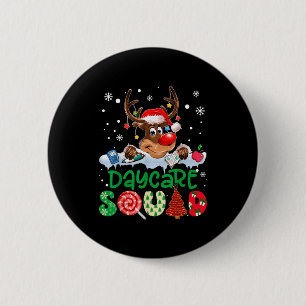 Rendier Kerstman Hoed Kinderopvang Team Leraar Ker Ronde Button 5,7 Cm