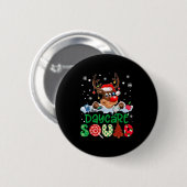 Rendier Kerstman Hoed Kinderopvang Team Leraar Ker Ronde Button 5,7 Cm (Voorkant /achterkant)