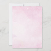 Rendier Kerstmis 1e Verjaardag roze Winterhert Kaart (Achterkant)