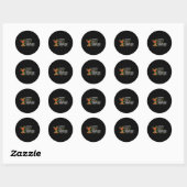 Rendier Kerstmis Leuke stoute onschuldig tot pro Ronde Sticker (Vel)