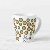 Rendier Kerstmis Mok met Jouw naam-Latte Mok (Rechterhoek)