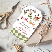 Rendier Kerstmis Santa Baby shower Favor Cadeaulabel