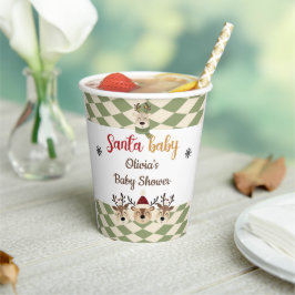 Rendier Kerstmis Santa Baby shower Papier Cups Papieren Bekers