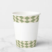 Rendier Kerstmis Santa Baby shower Papier Cups Papieren Bekers (Achterkant)