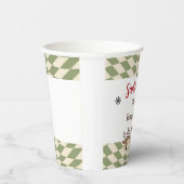 Rendier Kerstmis Santa Baby shower Papier Cups Papieren Bekers (Rechts)