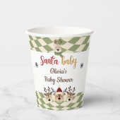 Rendier Kerstmis Santa Baby shower Papier Cups Papieren Bekers (Voorkant)