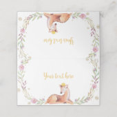 Rendier Kerstmis Verjaardag Voedsel Plaats Kaart Plaatskaartje (Buitenkant ongevouwen)