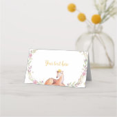 Rendier Kerstmis Verjaardag Voedsel Plaats Kaart Plaatskaartje (Voorkant)