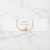 Rendier Kerstmis Verjaardag Water Fles Label Waterfles Etiket (Enkel label)