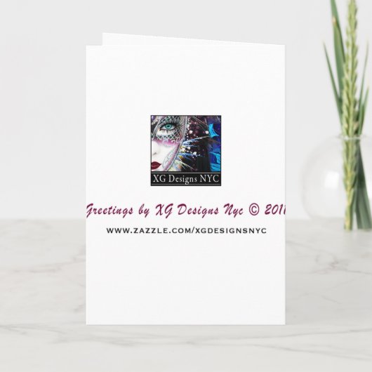 Rendier Kerstmis Verjaardagsfeest Custom Invite (Achterkant)