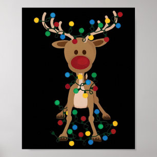 Rendier Kerstmis voor Vrouwen Mannen Poster