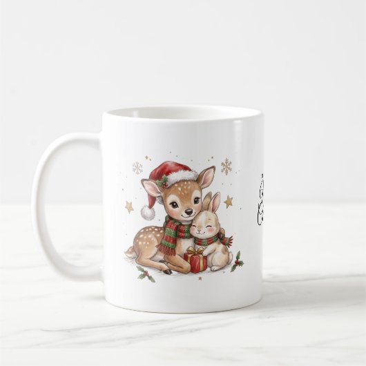 Rendier Kerstmok Koffiemok (Links)