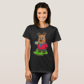 Rendier kerstpakket t-shirt (Voorkant volledig)