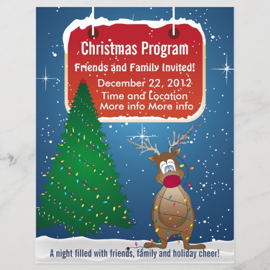 Rendier Kerstprogramma Folder (Voorkant)