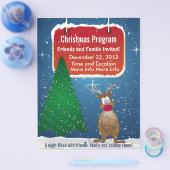 Rendier Kerstprogramma Folder (Enkel)