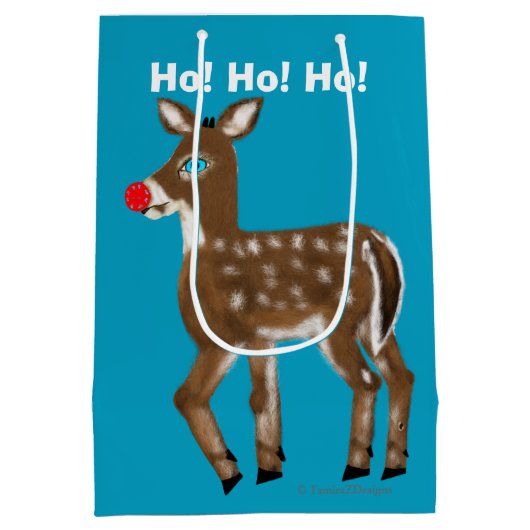 Rendier Kersttassen Medium Cadeauzakje (Achterkant)