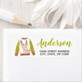 Rendier Kersttrui Retouradres Label
