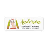 Rendier Kersttrui Retouradres Label (Voorkant)