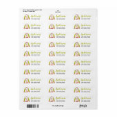 Rendier Kersttrui Retouradres Label (Full Sheet)