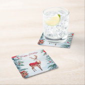 Rendier Kerstvakantie Papieren Onderzetter (Insitu)