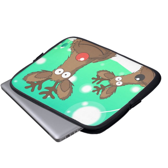 Rendier Laptop Sleeve (Voorkant onderkant)