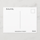 Rendier Leaping Volle maan op de Briefkaart (Achterkant)