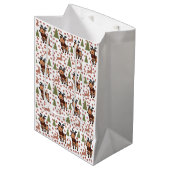 Rendier leuke bloemenmok medium cadeauzakje (Voorkant Gekanteld)