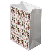 Rendier leuke bloemenmok medium cadeauzakje (Achterkant Gekanteld)