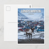 Rendier Longyearbyen Svalbard Noorwegen Briefkaart (Voorkant / Achterkant)