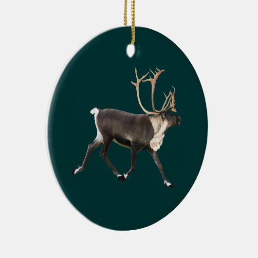 Rendier - Mannelijk Kariboe Keramisch Ornament (Rechts)